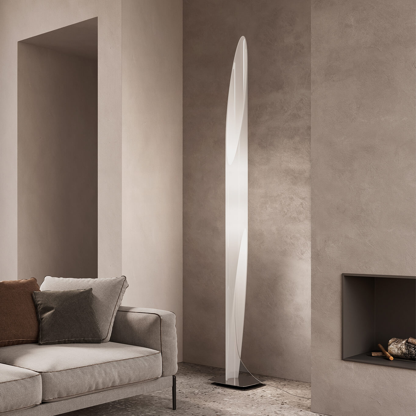 Lampadaire SHAKTI Blanc KDLN