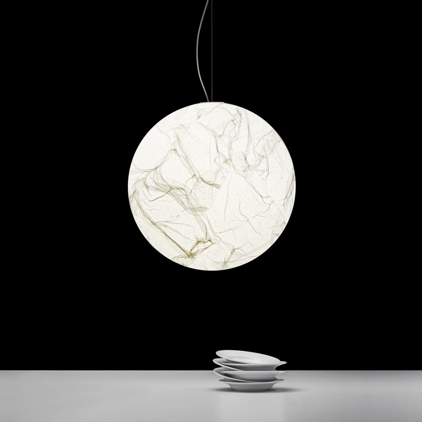 Suspension MOON 80 Blanc DAVIDE GROPPI