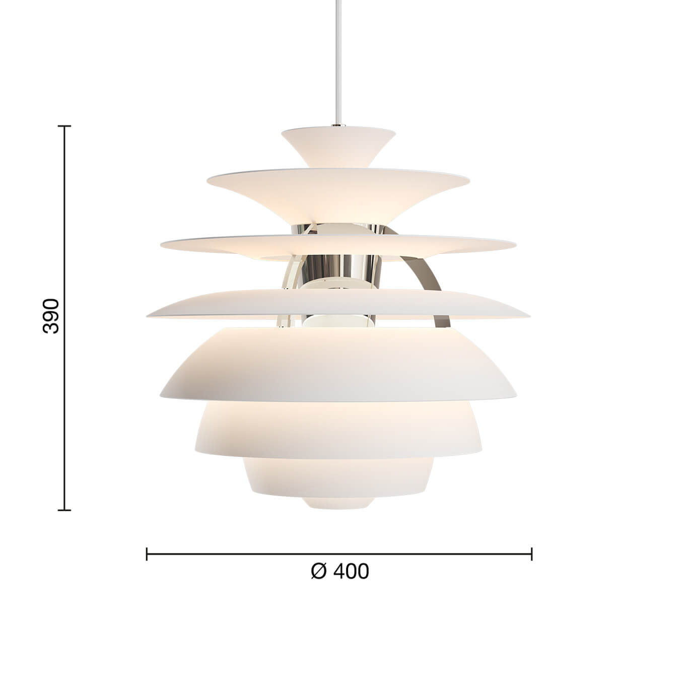 Suspension PH SNOWBALL Blanc LOUIS POULSEN