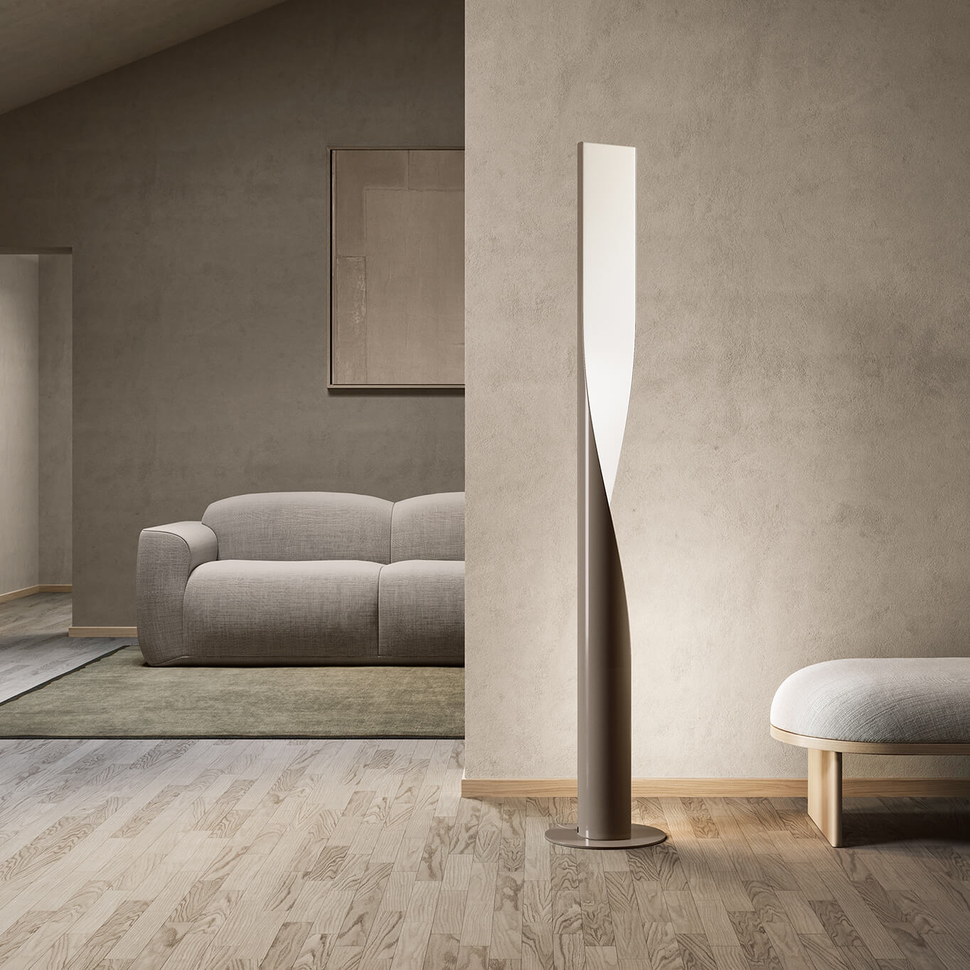 Lampadaire EVITA Gris tourterelle KDLN