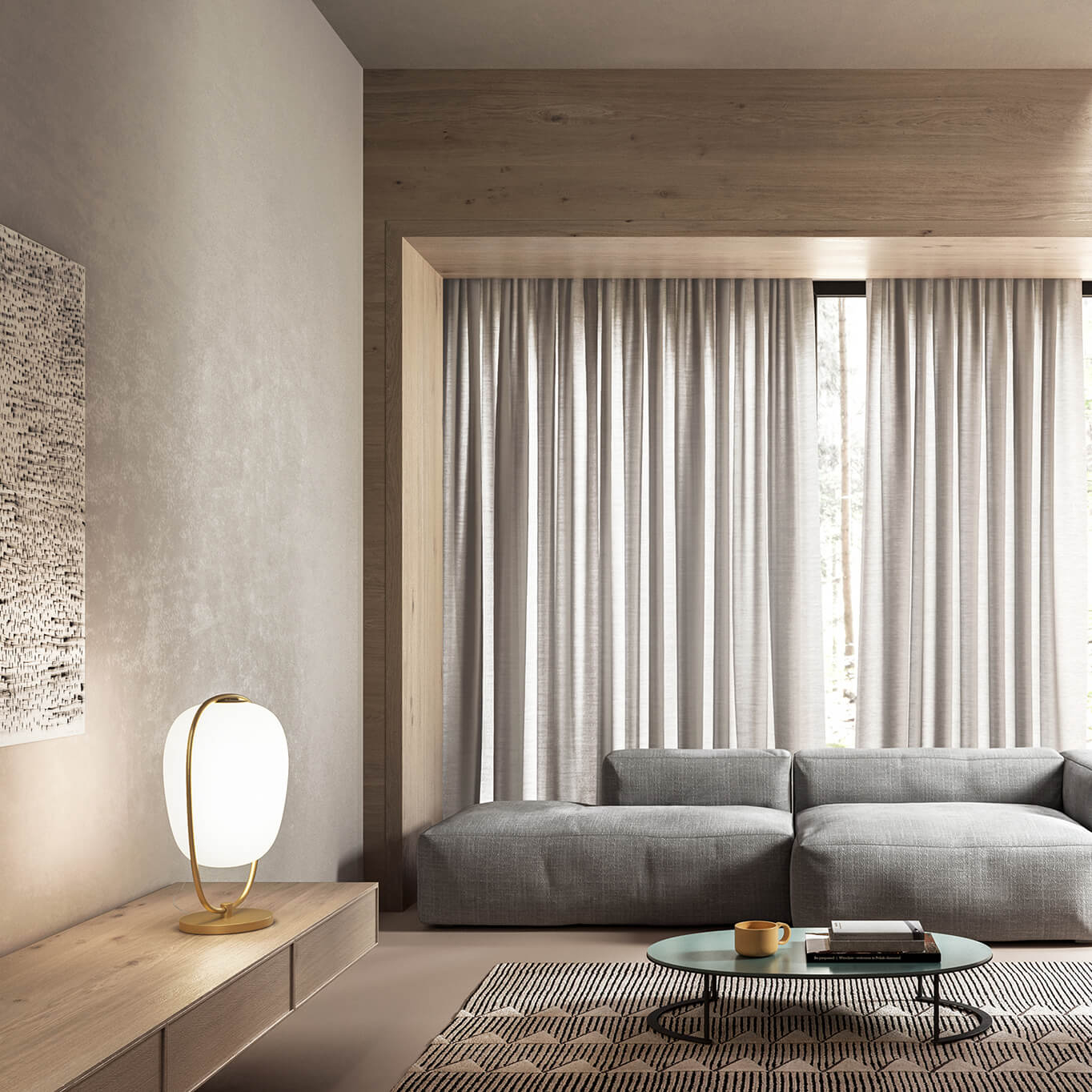 Lampe à poser LANNA Noir KDLN