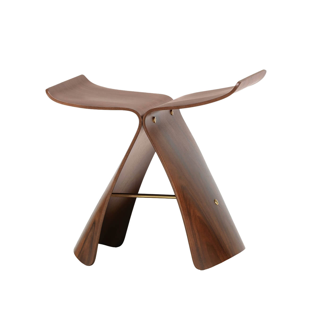 Tabouret BUTTERFLY STOOL Palissandre VITRA