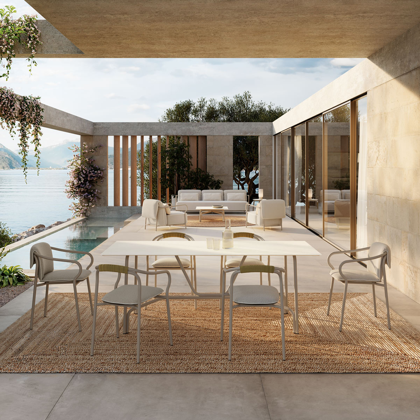 Chaise extérieur SALO Sable UNOPIÙ