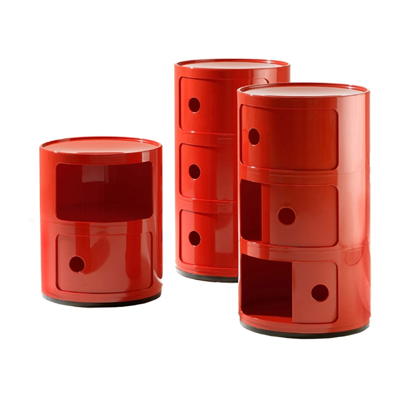 Meuble de rangement COMPONIBILI 2 tiroirs Rouge KARTELL