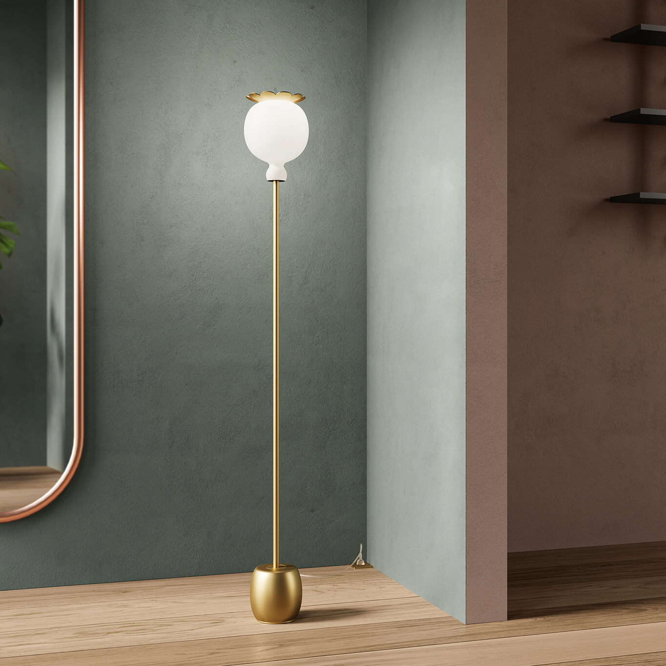 Lampadaire OPYO Blanc KDLN