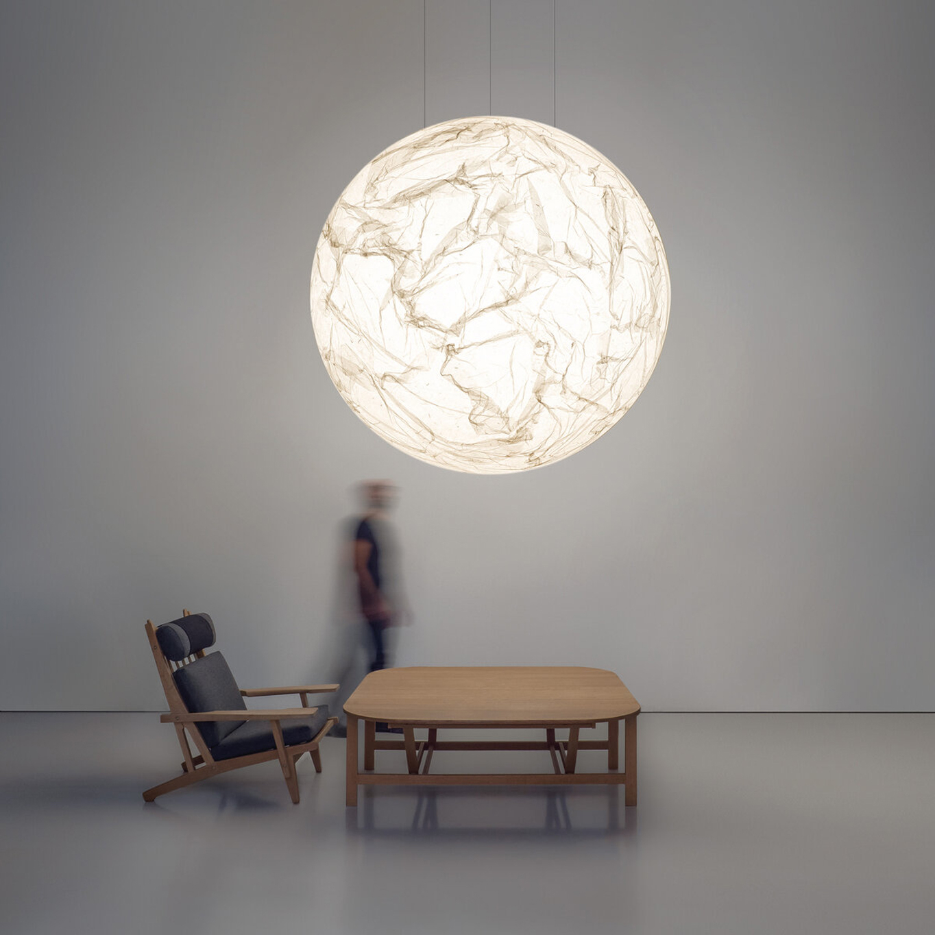Suspension MOON 200 Blanc DAVIDE GROPPI