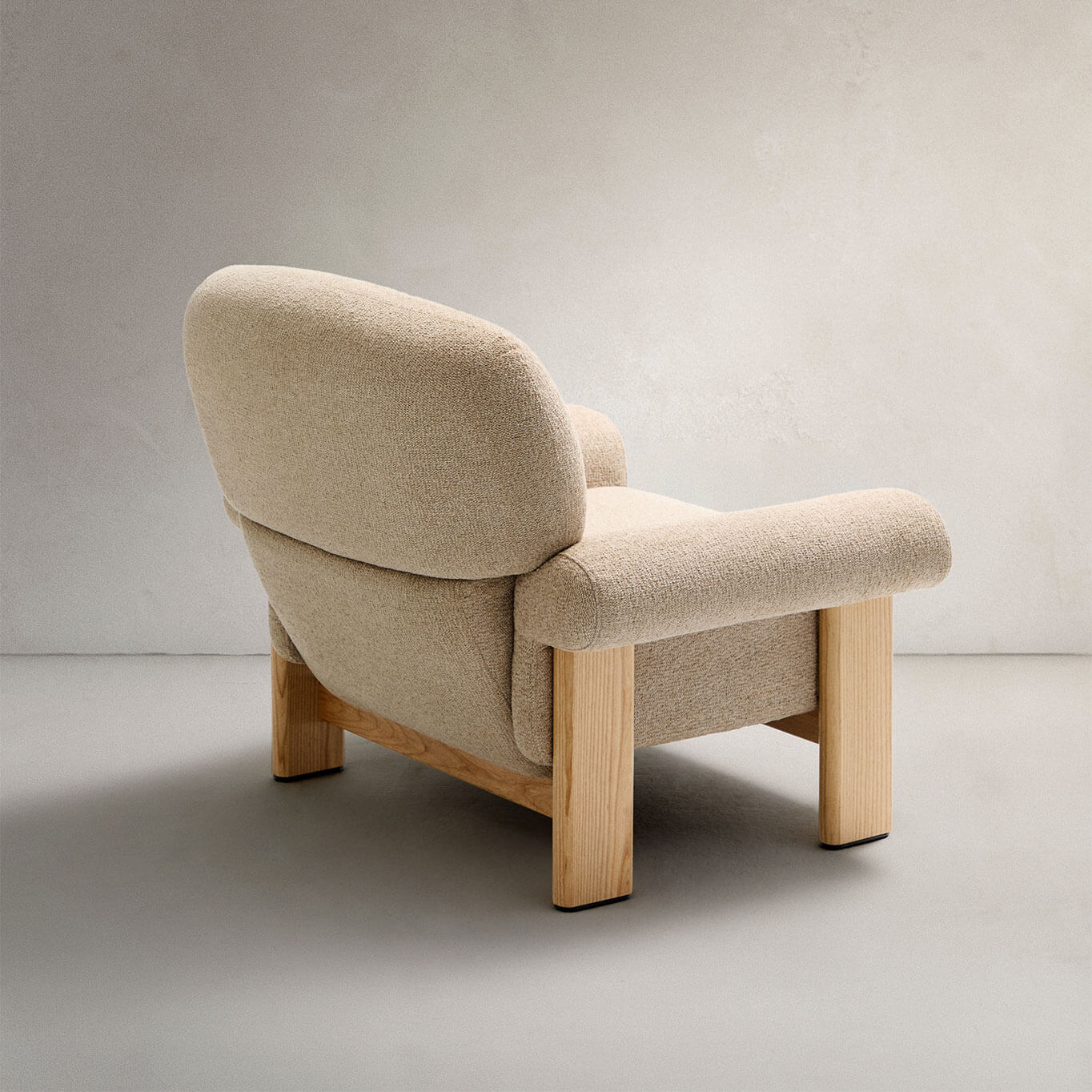 NEMA Tissu bouclette beige / Frêne naturel KAVE HOME