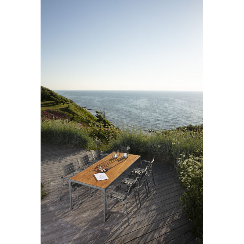 Table extérieur Table FOUR 210x90 Bambou/ aluminium noir HOUE