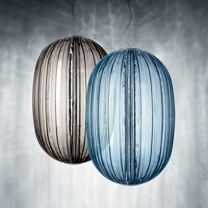 Suspension PLASS LED Gris FOSCARINI