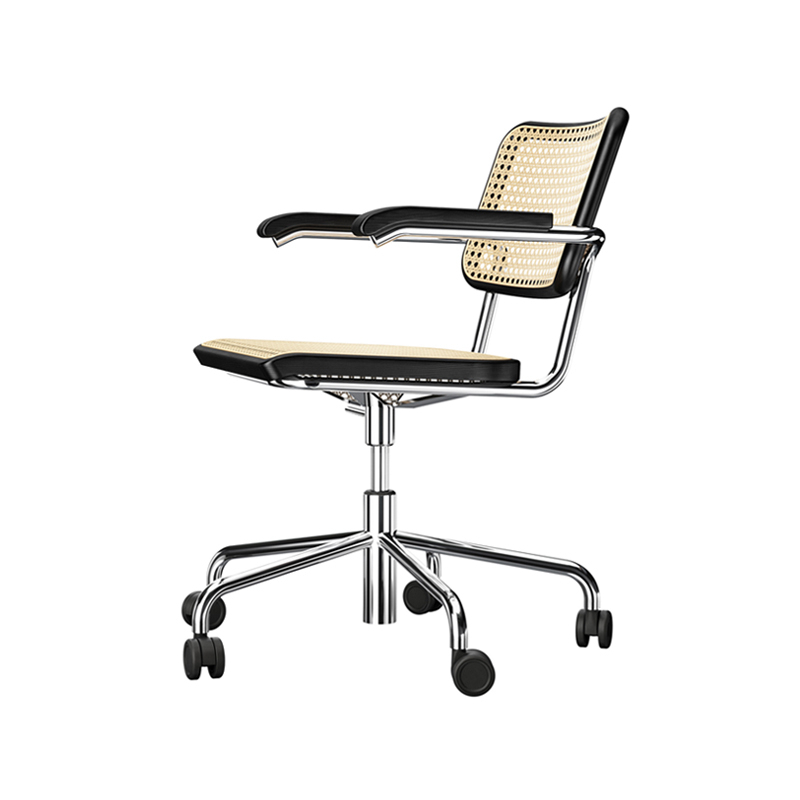 Fauteuil de bureau S 64 ATELIER VDR Noir THONET