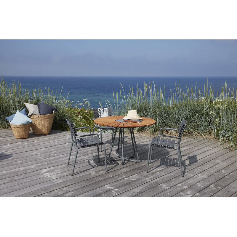 Table extérieur Table CIRCLE Ø 150 Bambou/ gris HOUE