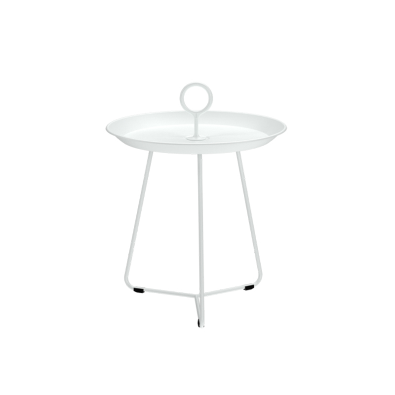 Table basse extérieur Table basse EYELET Ø 45 Blanc HOUE