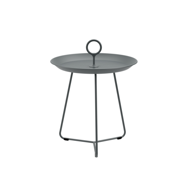 Table basse extérieur Table basse EYELET Ø 45 Gris foncé HOUE