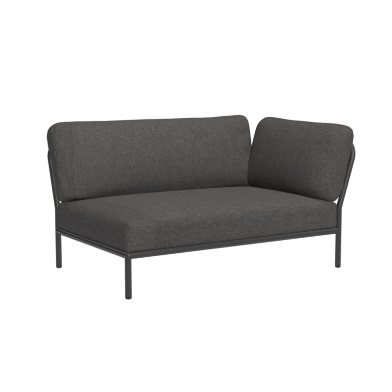 Canapé extérieur Module d'angle LEVEL Basic gris foncé HOUE