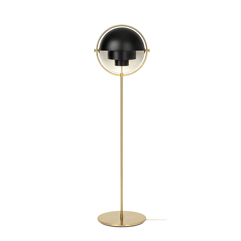 Lampadaire MULTI-LITE Laiton/ noir GUBI