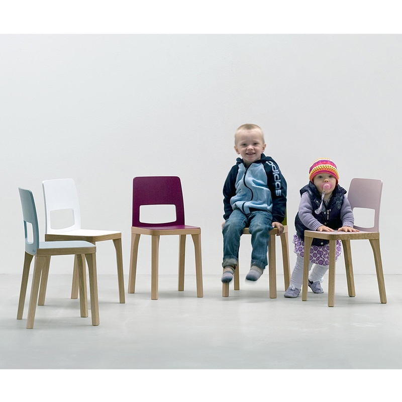 Siège enfant Chaise enfant ST6N-2 JUNIOR Bleu ciel HUSSL