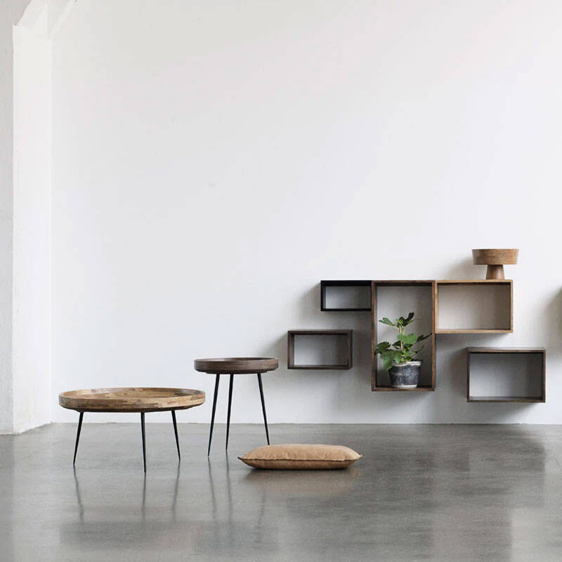 Table d'appoint guéridon BOWL Small Naturel MATER