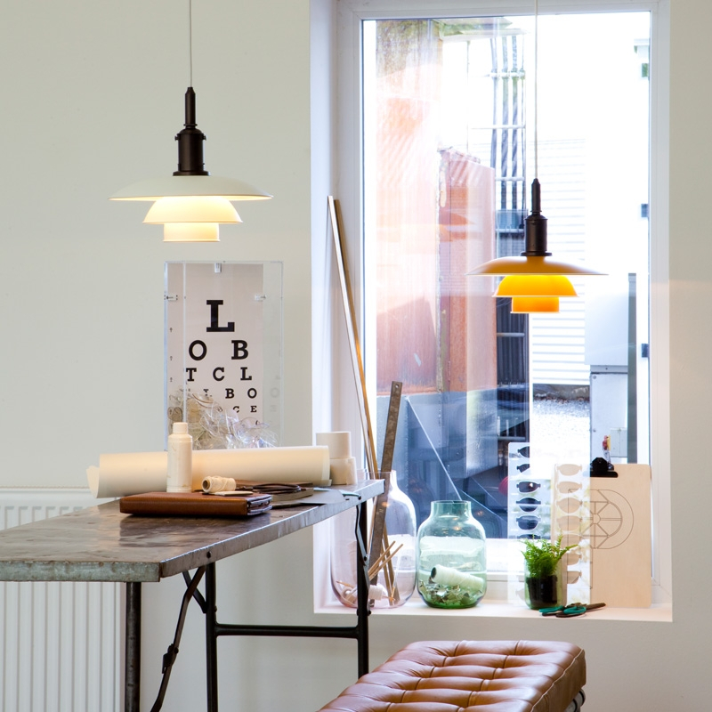 Suspension PH 3 1/2-3 PENDANT Blanc LOUIS POULSEN