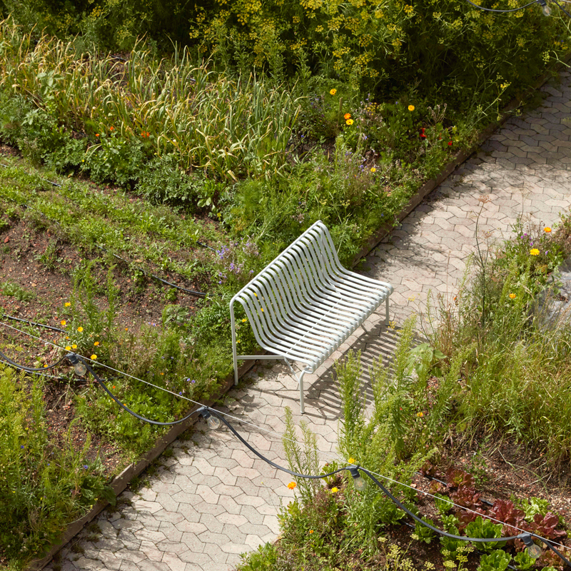 Banc PALISSADE sans accoudoirs Galvanisé HAY