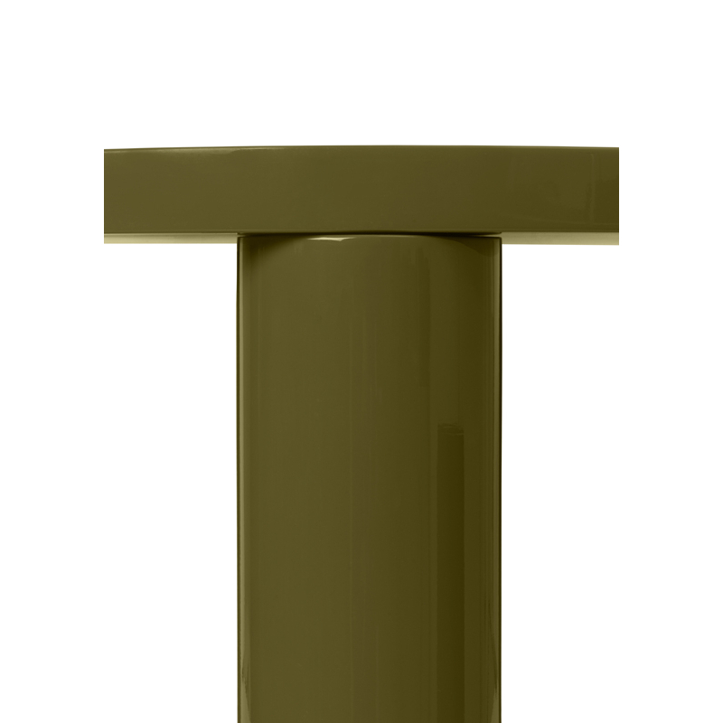 Table basse POST SMALL GLOSS Olive FERM LIVING