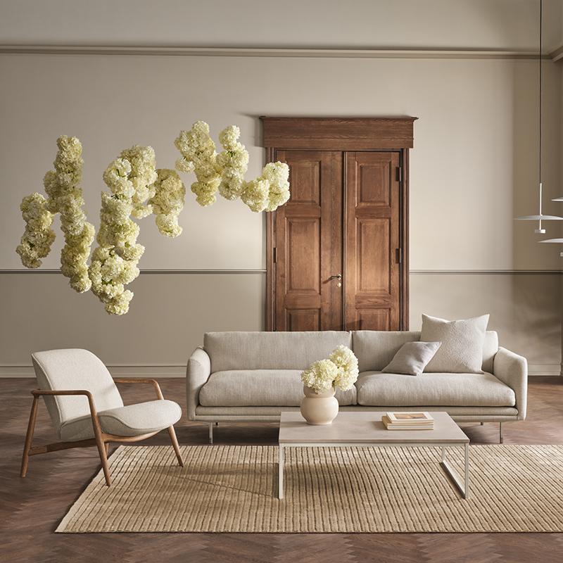 Canapé LOMI 3 places Vilme beige BOLIA