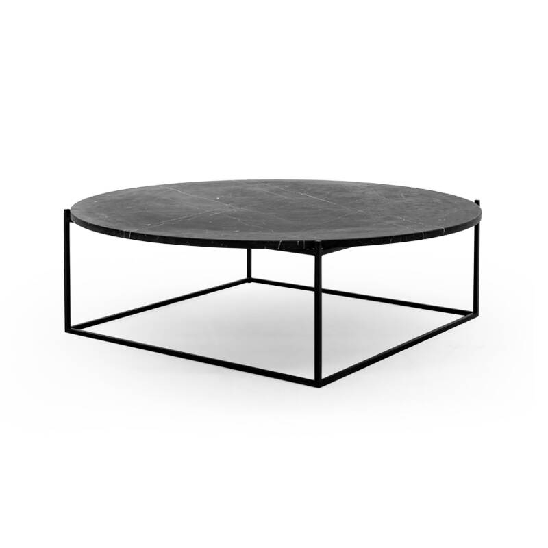 Table basse CIRCLE Marbre noir/ noir WENDELBO
