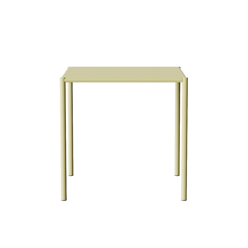 Table extérieur Table SINE 75,5x75,5 Jaune NINE