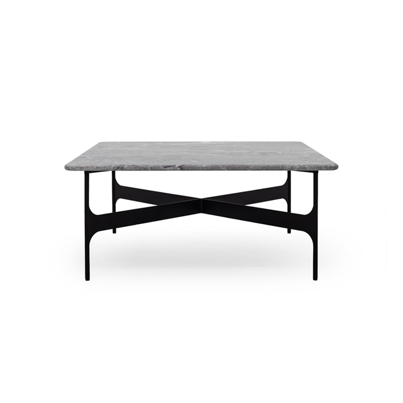 Table basse FLOEMA Carrée Marbre Emperador gris WENDELBO
