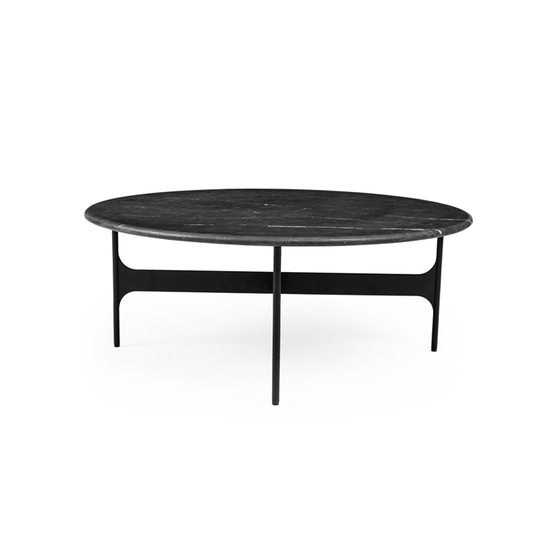Table basse FLOEMA Large Marbre Marquina noir WENDELBO