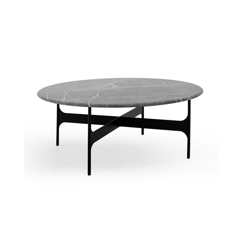 Table basse FLOEMA Large Marbre Emperador gris WENDELBO