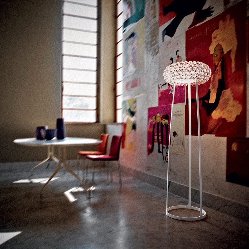 Lampadaire CABOCHE PLUS Transparent FOSCARINI