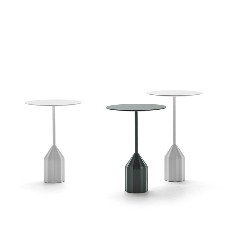 Table d'appoint guéridon BURIN MINI Noir VICCARBE