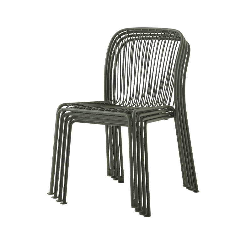 Chaise extérieur Chaise THORVALD SC94 Vert bronze AND TRADITION