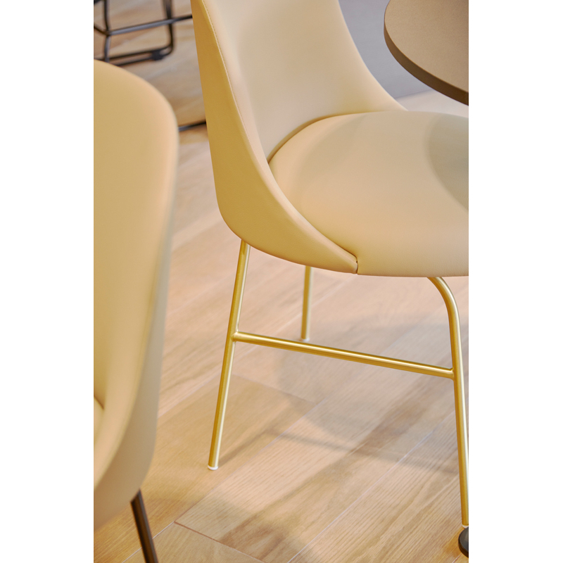 Chaise ALETA Cognac 002 / Noir VICCARBE