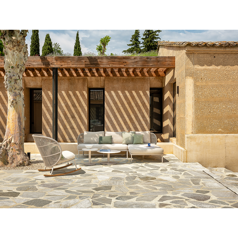 Canapé extérieur Canapé KODO MODULAR 1 place Blanc Dune/ Almond VINCENT SHEPPARD