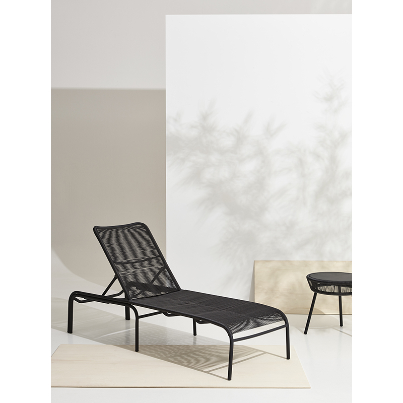 Bain de soleil, chaise longue et hamac Bain de soleil LOOP Noir VINCENT SHEPPARD