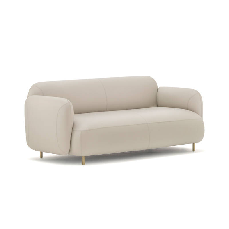 Canapé BUDDY 2 places Cuir gris perle 647 PEDRALI