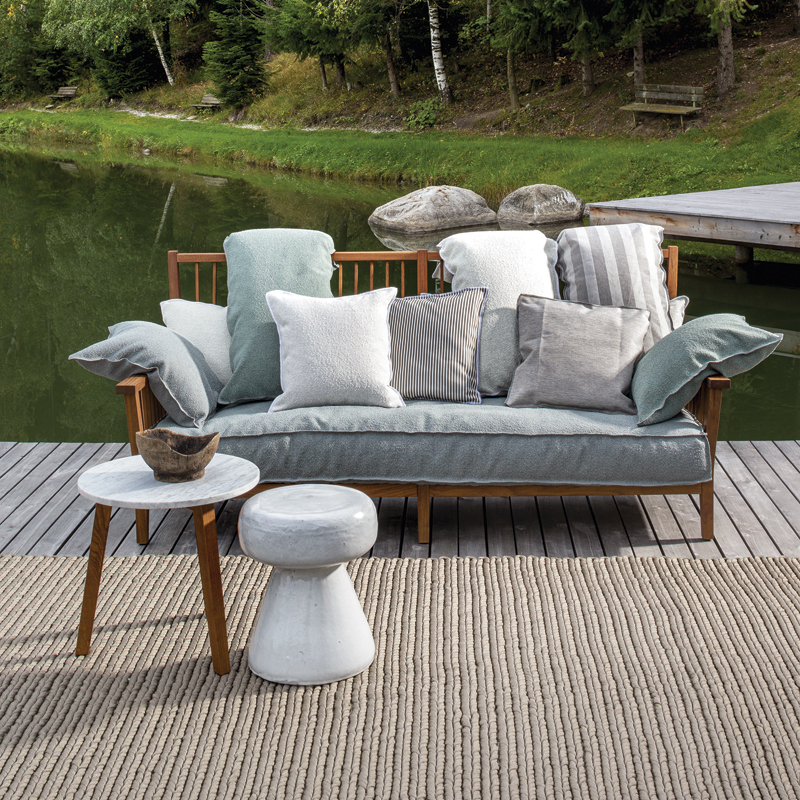 Table basse extérieur Guéridon INOUT 44 Blanc GERVASONI