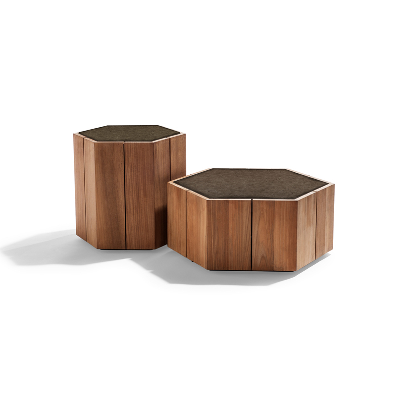 Table basse extérieur Table basse HEXAGON Wengé TRIBU