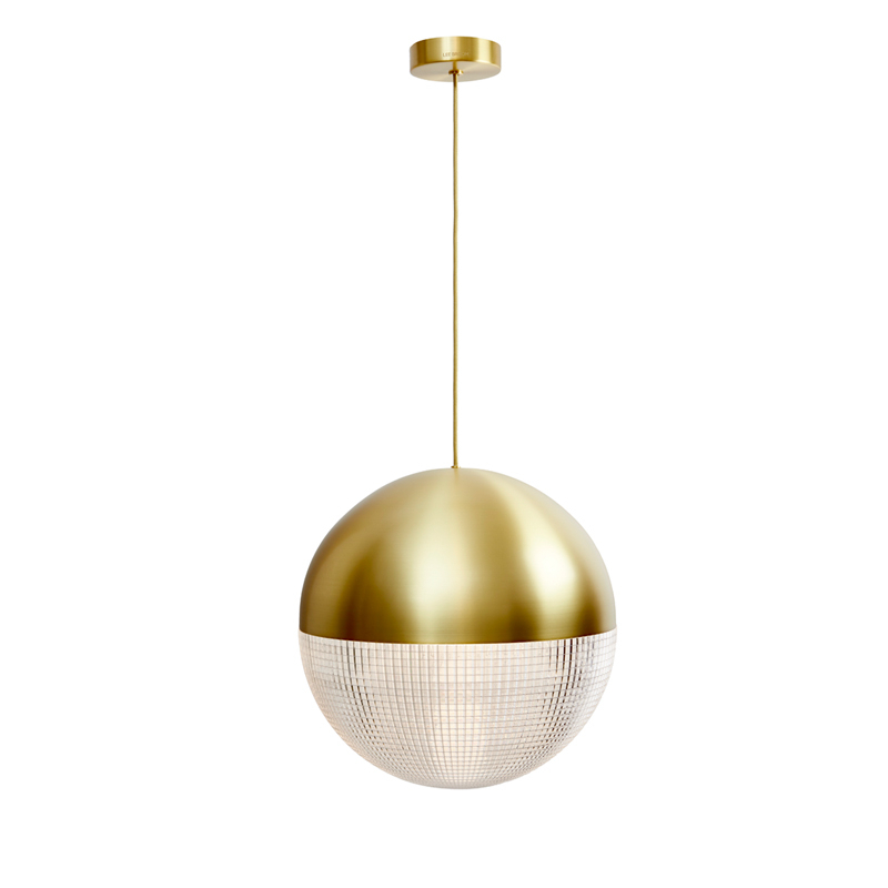 Suspension LENS FLAIR Laiton brossé LEE BROOM