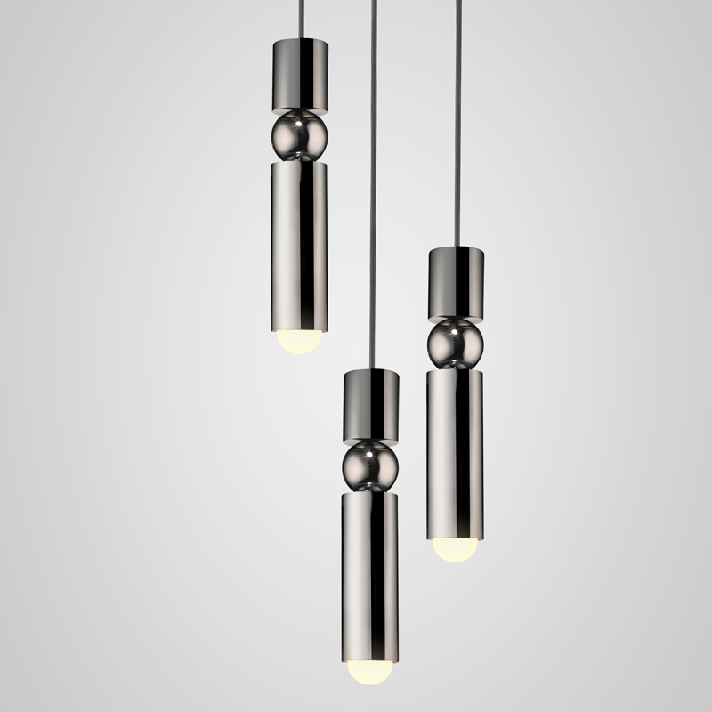 Suspension FULCRUM CHANDELIER 3 PIECES Chrome poli LEE BROOM
