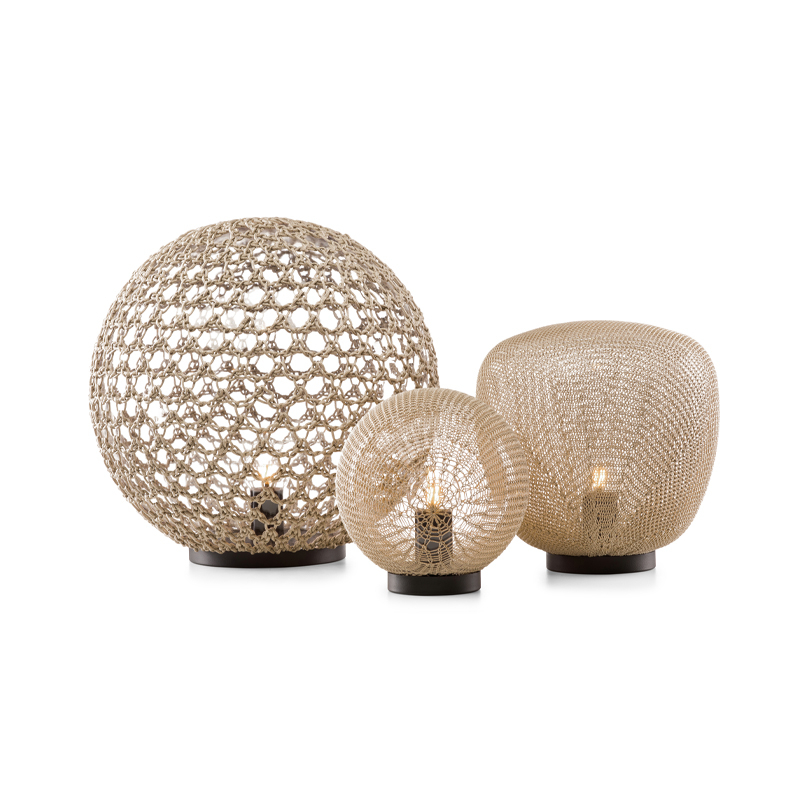 Lampe à poser MADAME LATOQUE Ø 40 Lin TRIBU