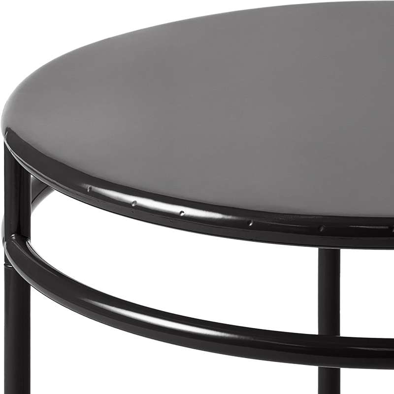 Table basse T37 Ø80 Noir TOLIX