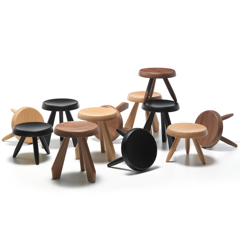 Tabouret 524 BERGER Noyer CASSINA