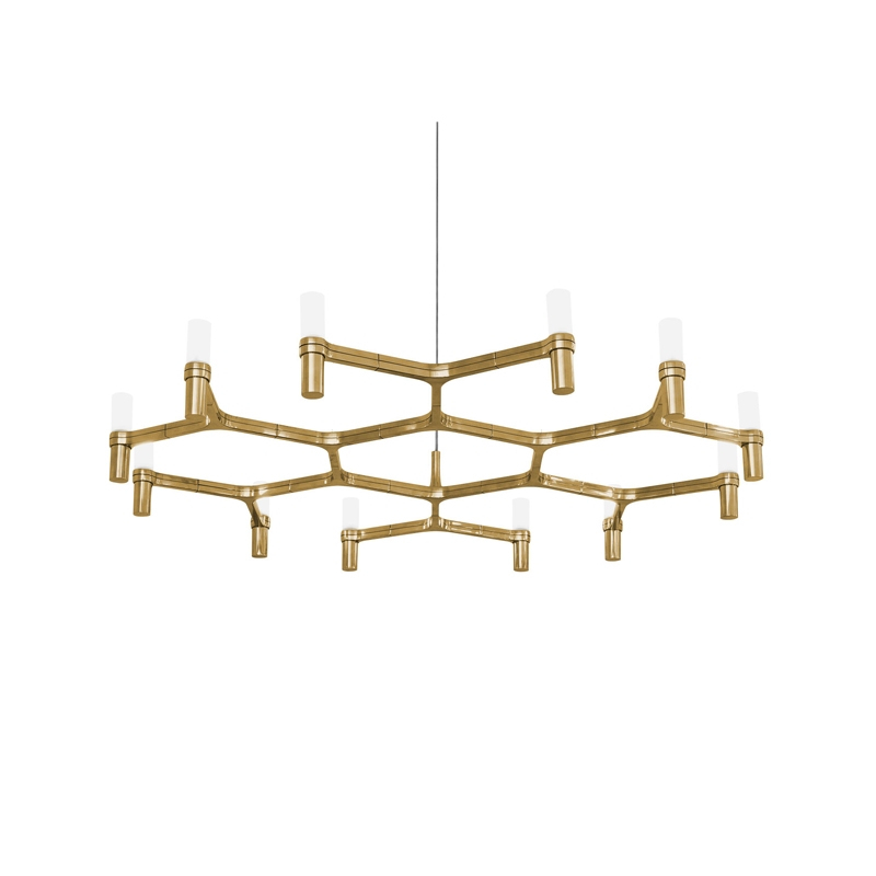 Suspension CROWN PLANA MINOR Plaqué or NEMO LIGHTING