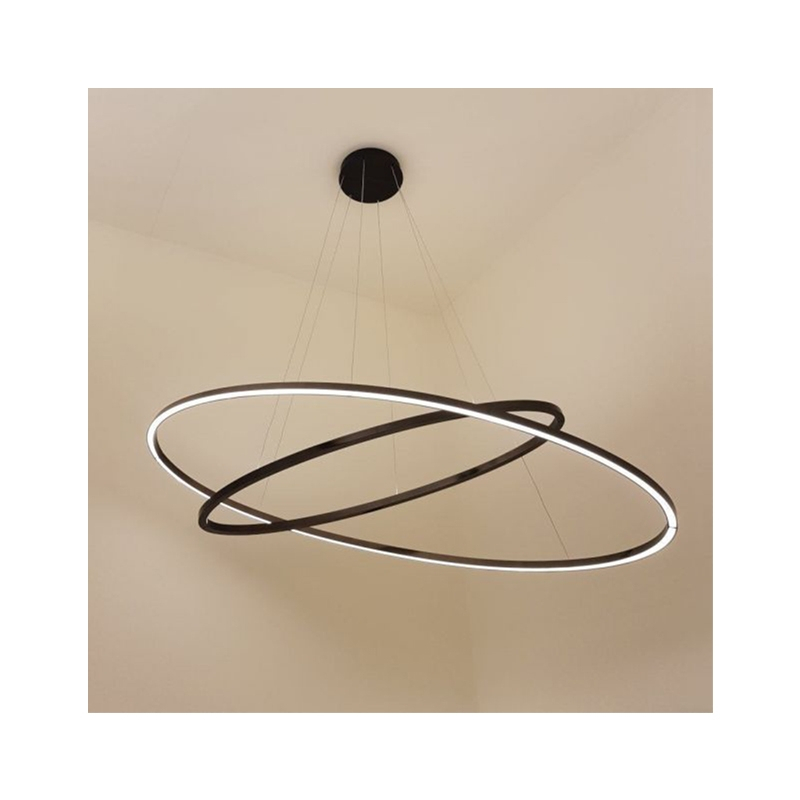 Suspension ELLISSE DOUBLE Noir NEMO LIGHTING