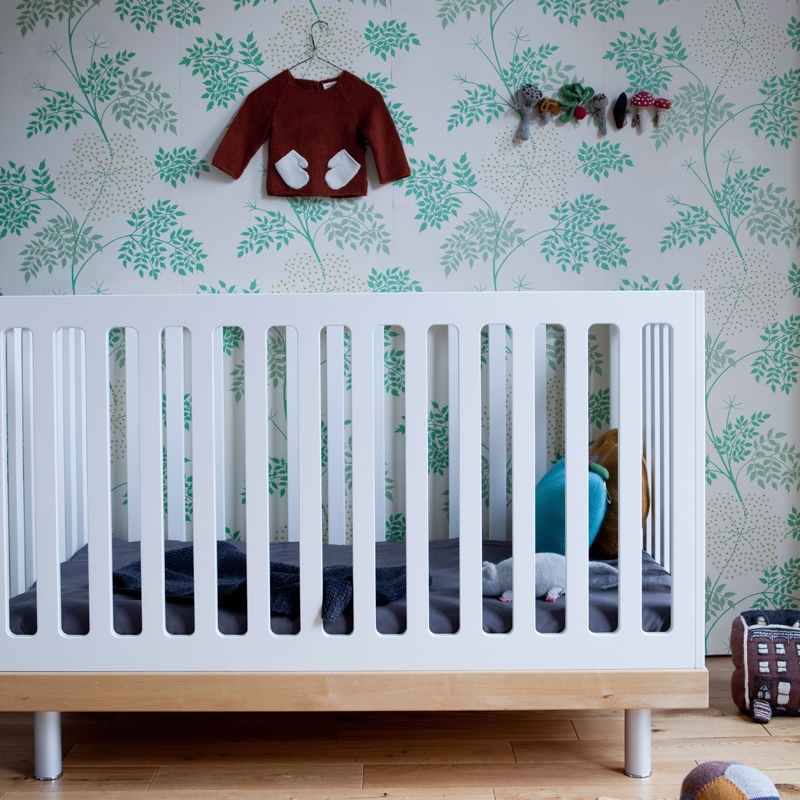 Lit enfant Lit bébé CLASSIC Blanc/ bouleau OEUF NYC