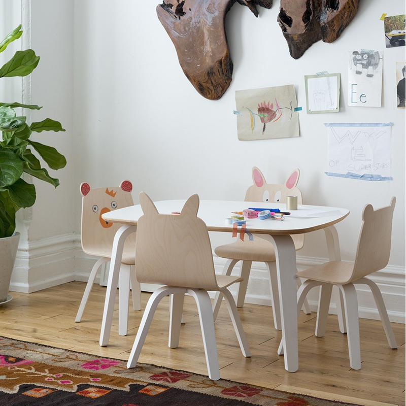 Table enfant Table pour enfants PLAY Blanc, bois OEUF NYC