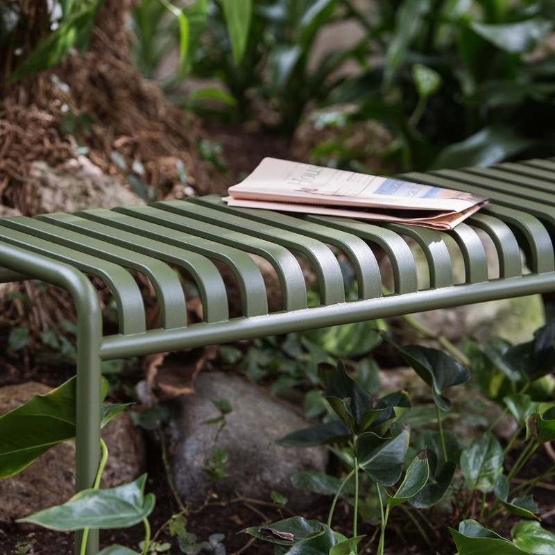 Banc PALISSADE L120 Gris clair HAY