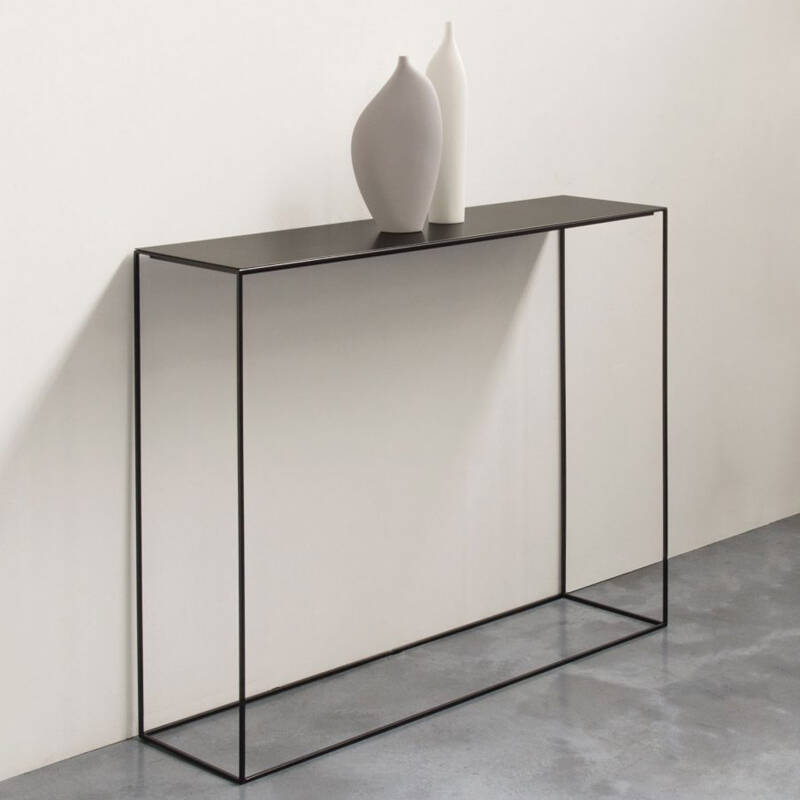 Console SLIM IRONY Noir cuivré sablé ZEUS